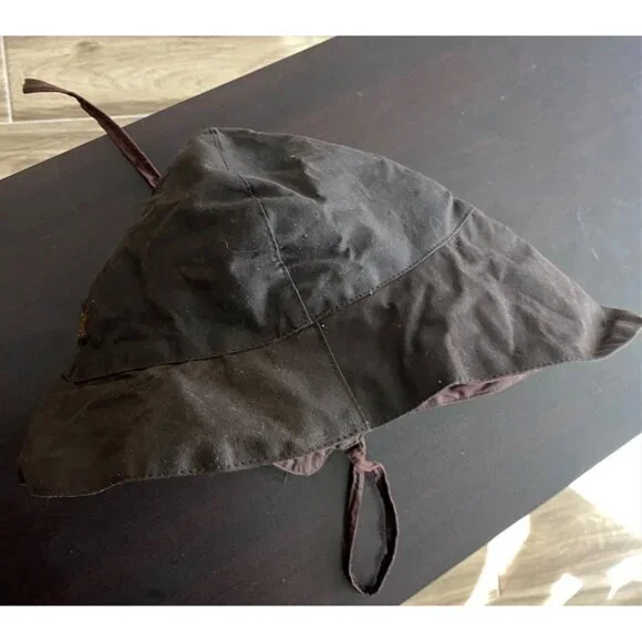 VTG Driza-Bone Riding Coat & Hood Brown Oil Skin Unisex Australia XL - Picture 11 of 16